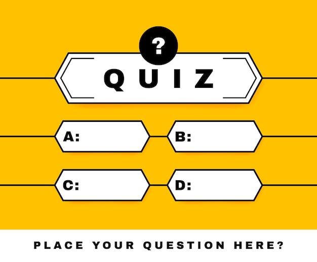 Juego de preguntas intelectuales Concepto de diseño para la educación y el aprendizaje del examen de prueba Preguntas y respuestas Ilustración vectorial