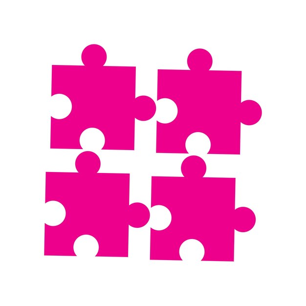 Juego Puzzle vector Icono Diseño Ilustración