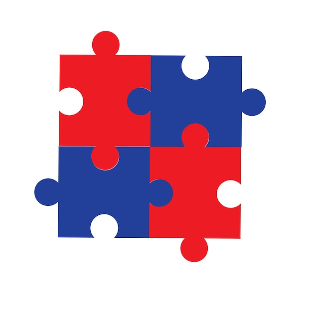 Juego Puzzle vector Icono Diseño Ilustración
