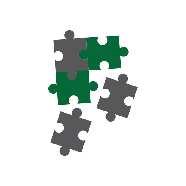 Juego Puzzle vector Icono Diseño Ilustración