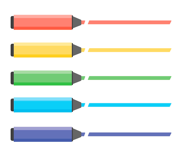 Juego de rotuladores de colores Lápiz resaltador para la escuela o los niños