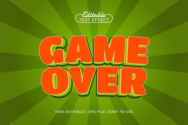 juego sobre efecto de texto editable con un estilo de texto de juego y juguetes