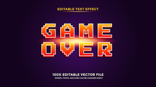 juego sobre efecto de texto editable