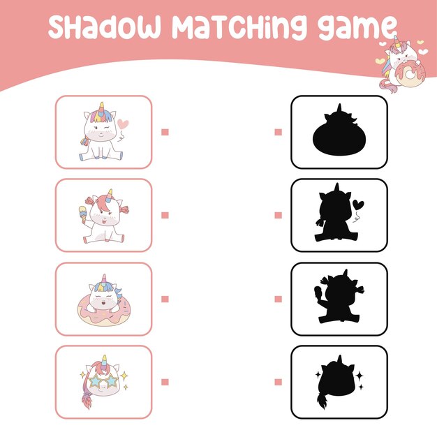 Juego de sombras para niños Encuentra la sombra correcta