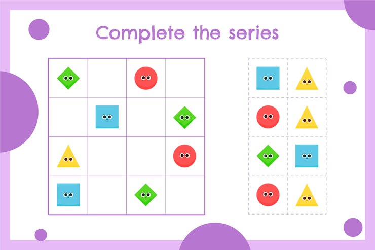 Vector juego de sudoku de diseño plano dibujado a mano
