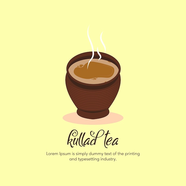 juego de té kullad tradicional indio