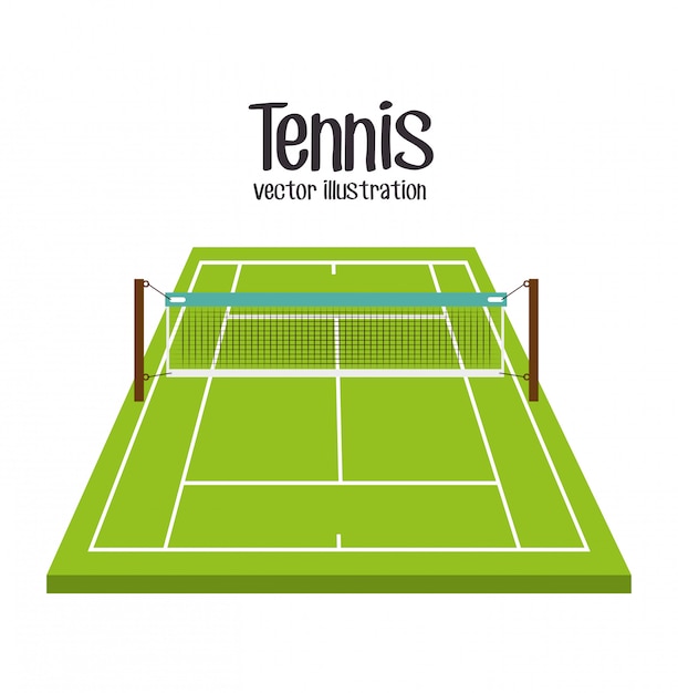 Juego de tenis deporte