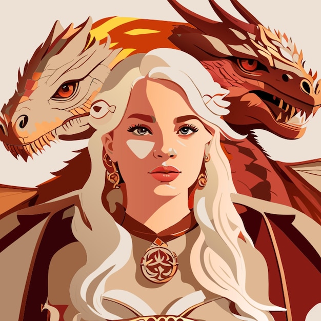 Vector juego de tronos dragones ilustración vectorial