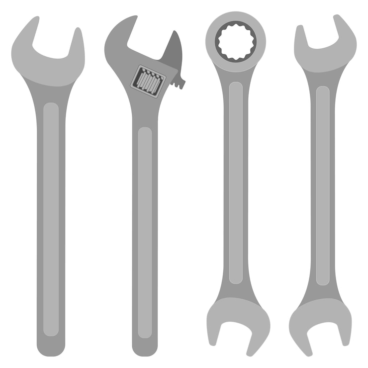 Vector juego de varias llaves llave aislada sobre fondo blanco ilustración vectorial