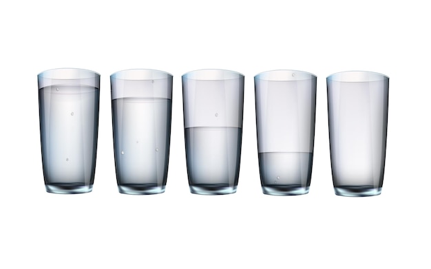 Juego de vasos para bebidas.