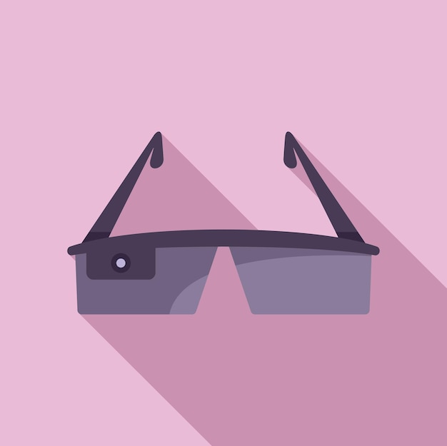 Juego vr gafas icono vector plano auriculares 3d Vídeo digital