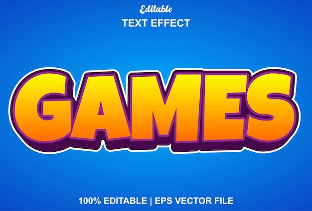 Juegos de efectos de texto y se pueden editar.