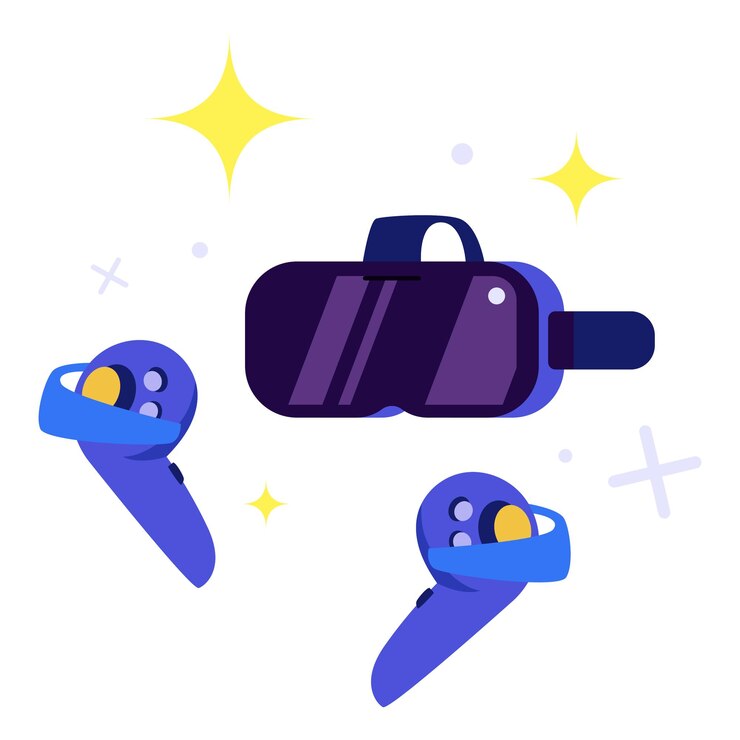Vector juegos de realidad virtual para el entretenimiento