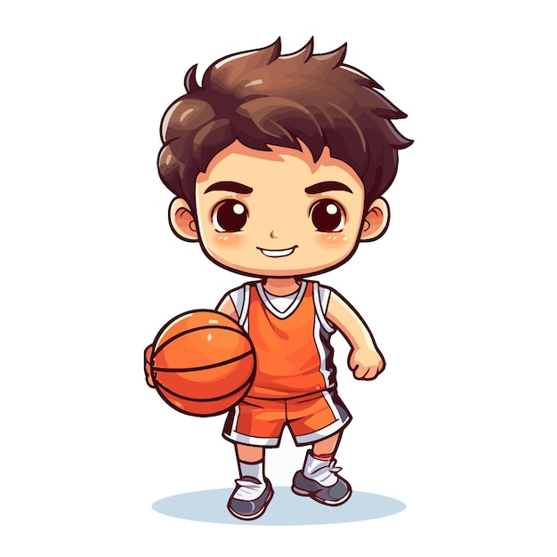 Vector jugador de baloncesto