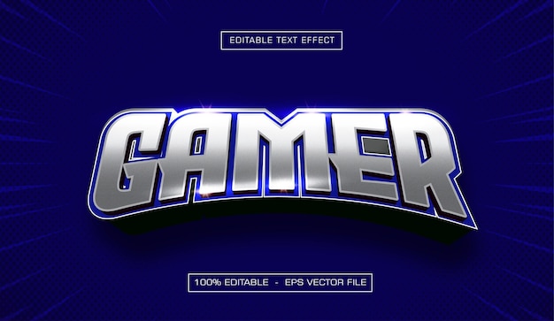 jugador efecto de texto 3d