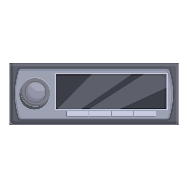 Jugador de radio icono de dibujos animados vector audio de automóviles acústico.