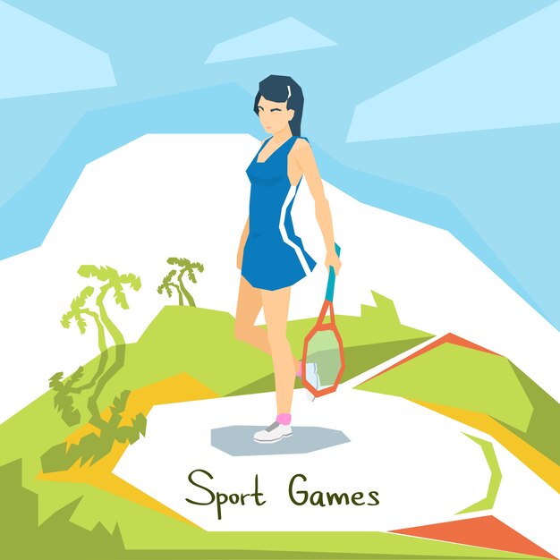 Jugador de tenis femenino competición deportiva
