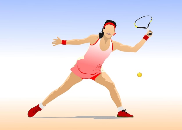 Jugador de tenis recibiendo un servicio durante un partido profesional que muestra atletismo y habilidad