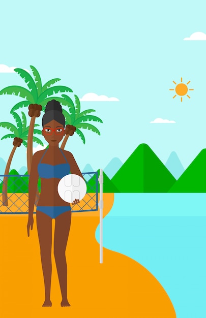 Jugador de voleibol de playa