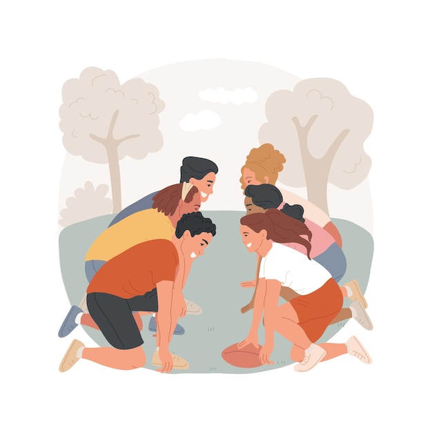 Jugando por diversión ilustración vectorial de dibujos animados aislados