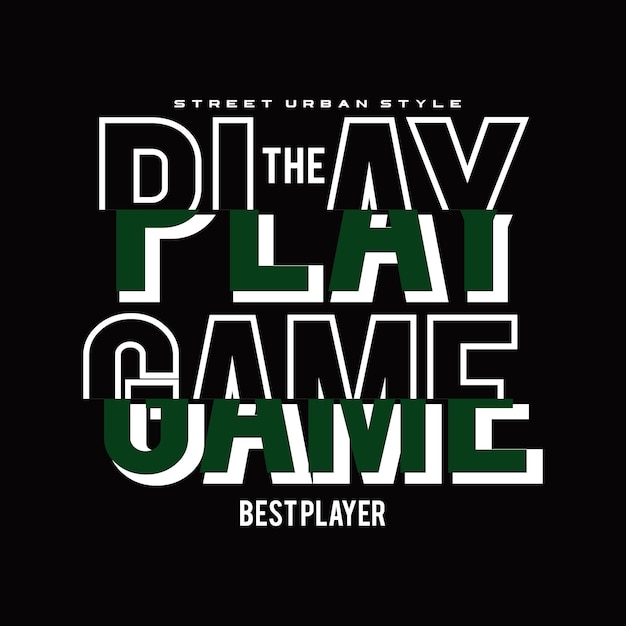 jugar juego diseño tipografía vector ilustración