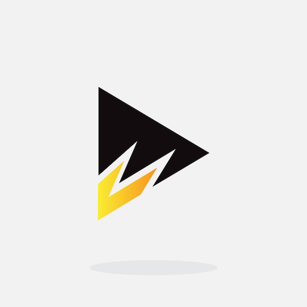 jugar plantilla de logotipo con estilo elegante