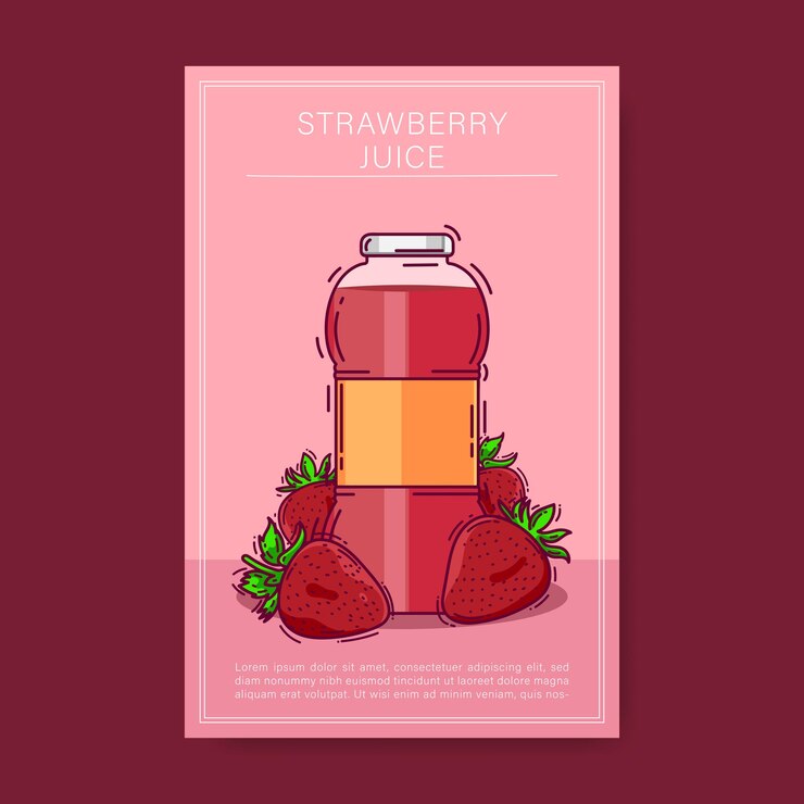 Jugo de fresa
