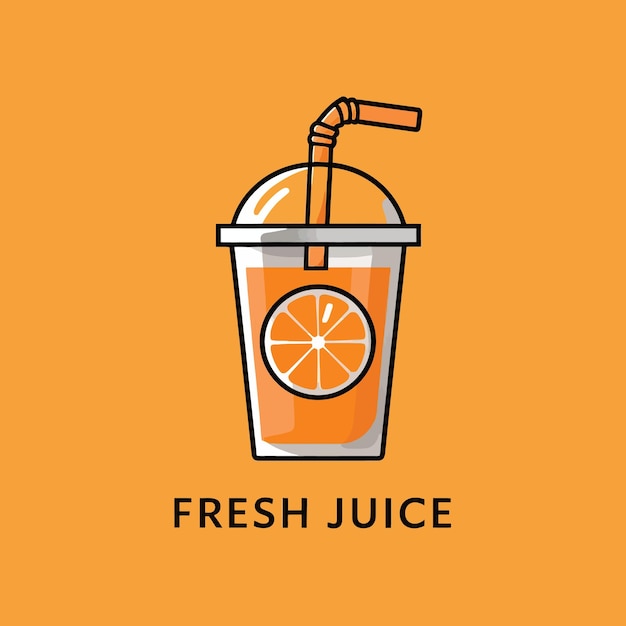 Jugo de mango en el vaso
