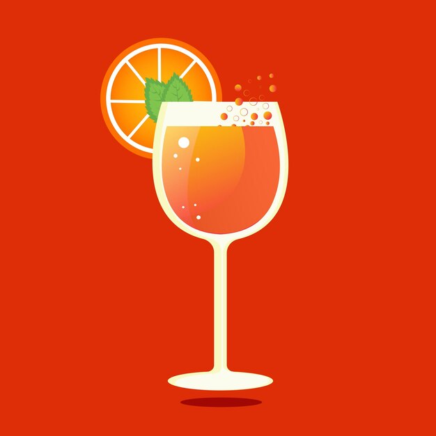 Vector jugo de naranja vectorial