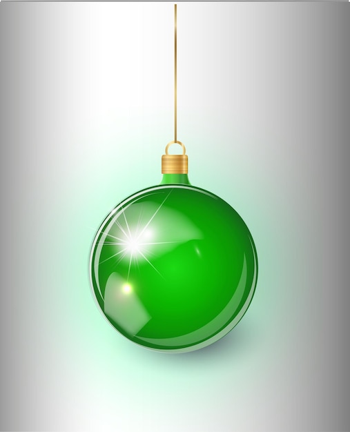 Juguete de árbol de Navidad verde aislado en un vector de decoraciones de Navidad de almacenamiento de fondo transparente