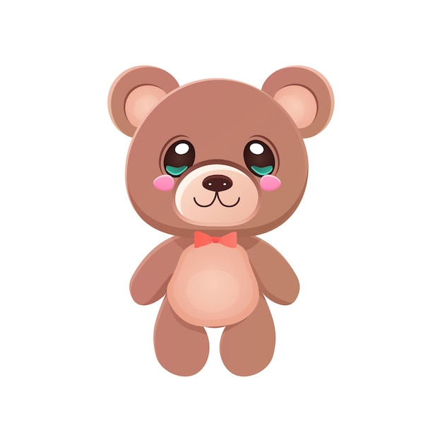 Juguete de bebé oso de peluche Ilustración vectorial