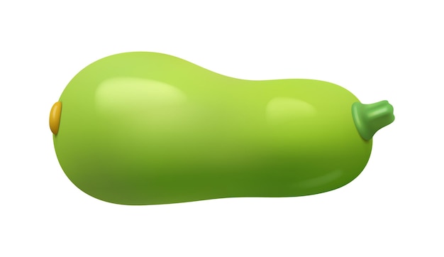 Juguete o modelo de verdura de calabacín