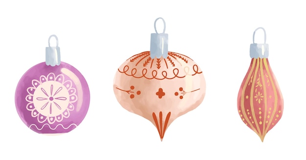Juguetes de Año Nuevo y Navidad en abeto pintados a mano infantiles mal
