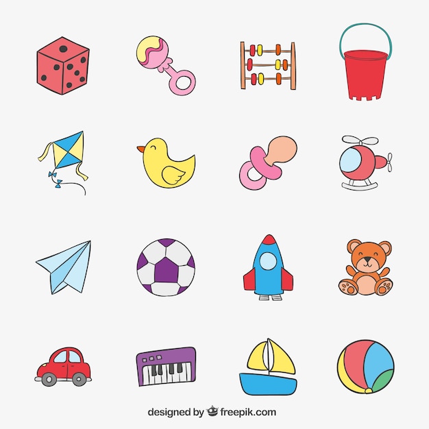 Juguetes de colores