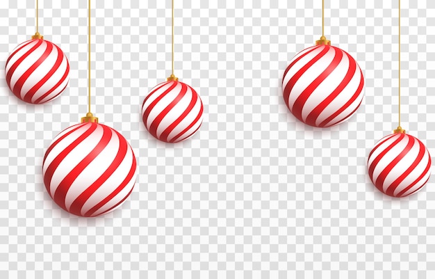Juguetes vectoriales para arbol de navidad png. Bola en el arbol de navidad png, bolas pintadas. Navidad.