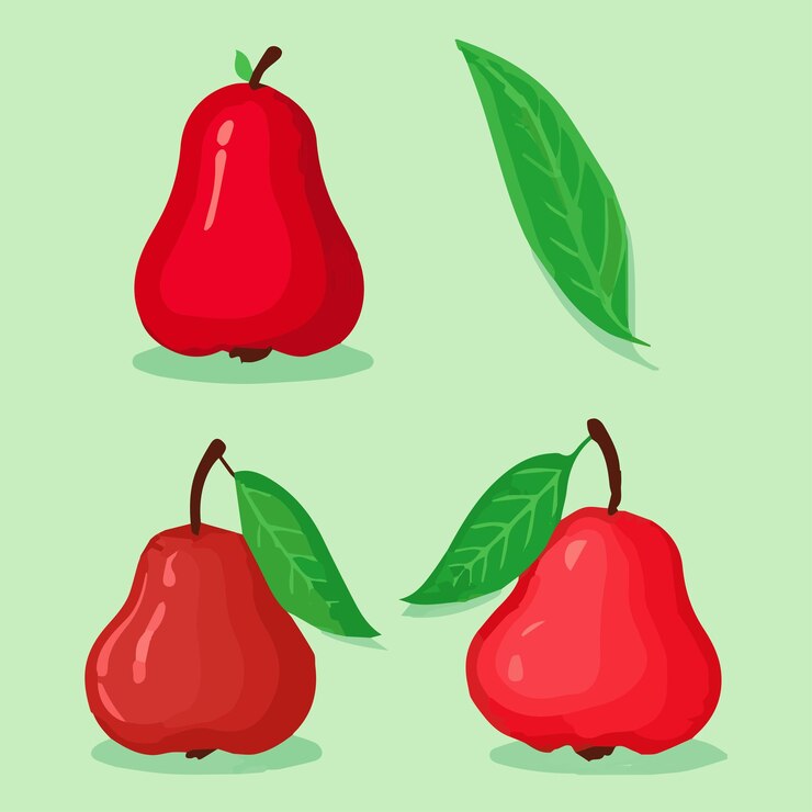 Vector juicy bell icono de manzana estilo plano jingle fruta de manzana de cera de pera roja manzana de java manzana nube de montaña