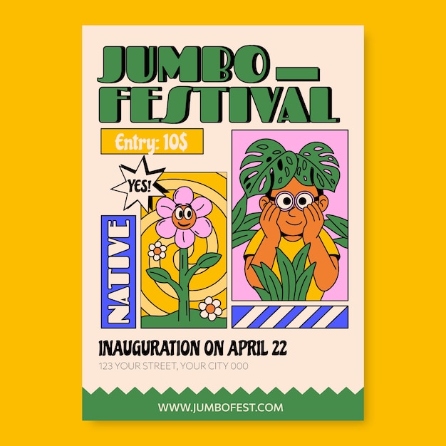 Jumbo festival announcement poster