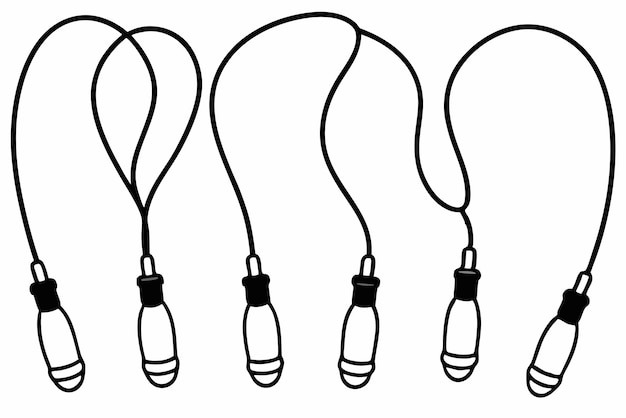 Jump Rope Chic Line Técnicas de ilustración de arte Inspiración de la galería