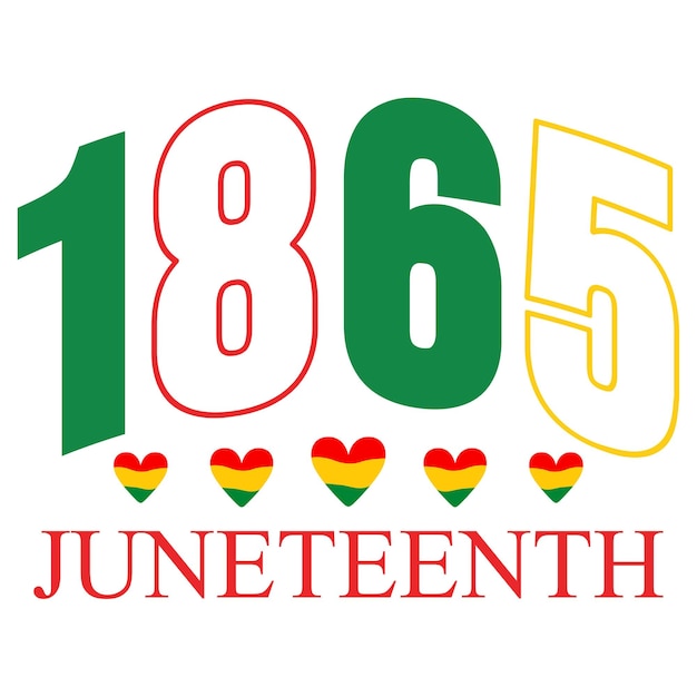 Juneteenth 1865 Diseño de camisetas SVG para el Mes Negro de la Historia