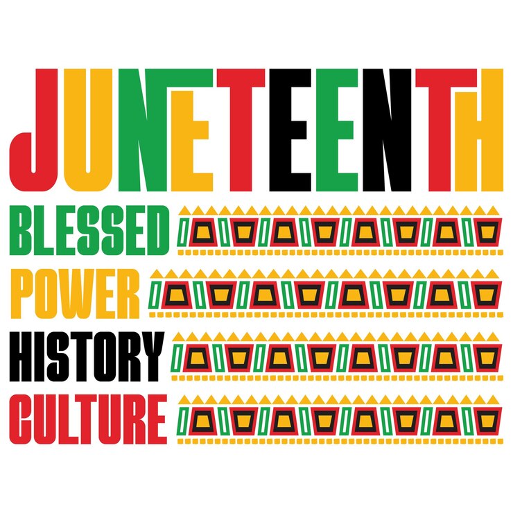 Vector juneteenth blessed power svg diseño de camisetas para el mes negro de la historia