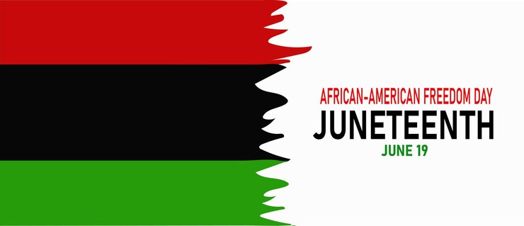 Juneteenth Día de la Libertad 19 de junio Día de la Emancipación Afroamericana Fiesta anual de la libertad en Estados Unidos