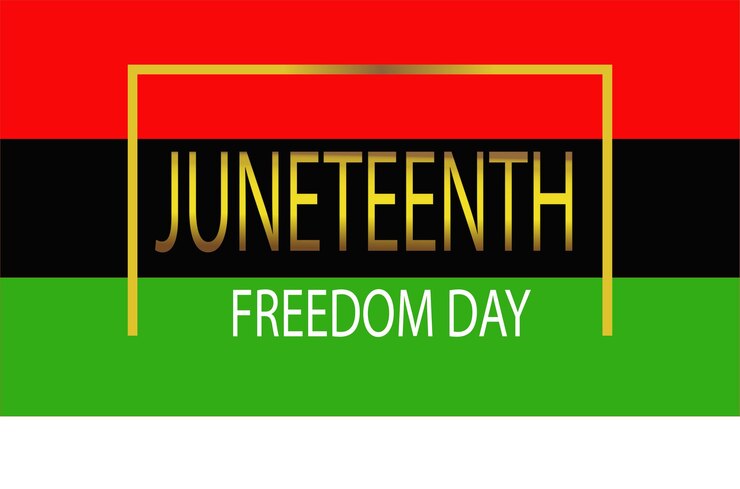 Juneteenth Día de la Libertad Diseño de fondo Banner Póster Tarjeta de felicitación Ilustración vectorial