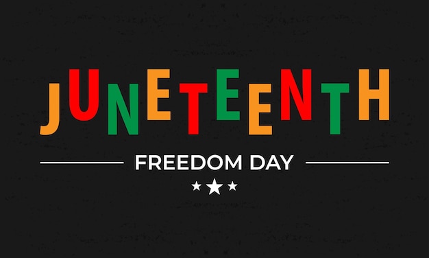 Juneteenth día de la libertad ilustración vectorial