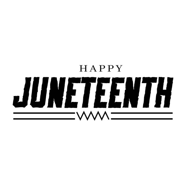 Juneteenth día nuevo y único diseño
