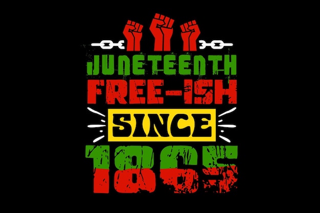 Juneteenth diseño SVG