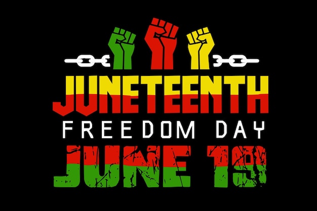 Juneteenth diseño SVG