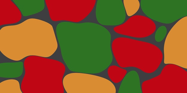 Juneteenth fondo abstracto negro rojo amarillo verde diseño de plantilla para el estandarte