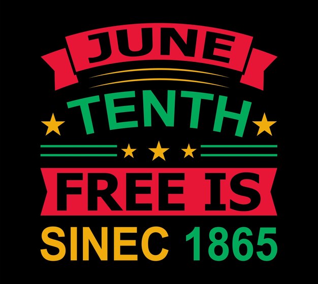 Juneteenth Historia 1865 Diseño de la camiseta