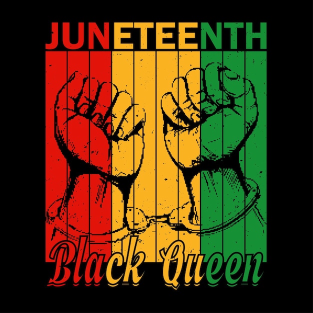 Juneteenth Vintage T Shirt Design Tipografía Diseño de camiseta