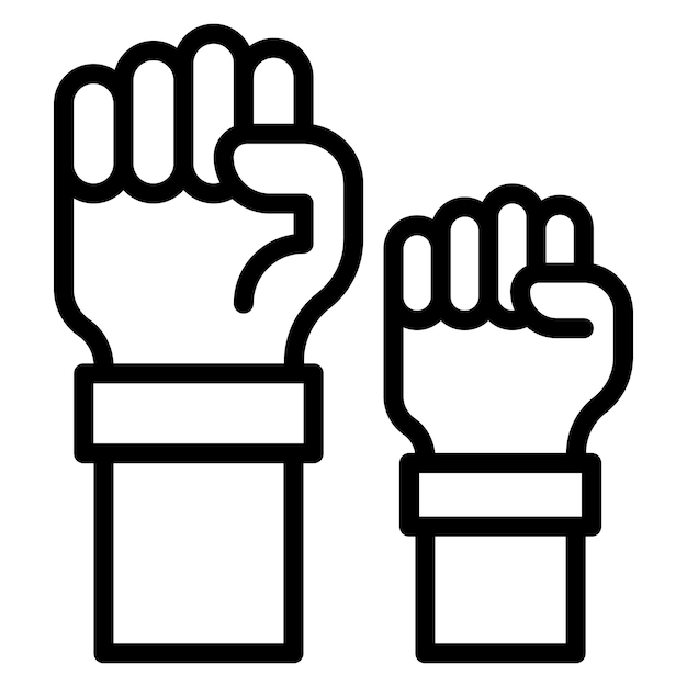 Juntos imagen vectorial de icono fuerte Se puede utilizar para el trabajo en equipo